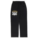 Gangs Don't Die Bones Straight Leg Sweatpants (Black)