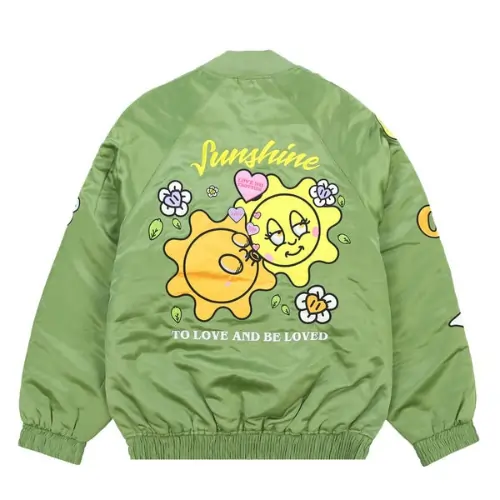 Glo Gang Satin Bomber (Vintage Green)