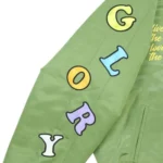 Glo Gang Satin Bomber (Vintage Green)