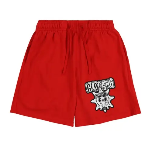 Glo Gang Sun Font Shorts (Red)