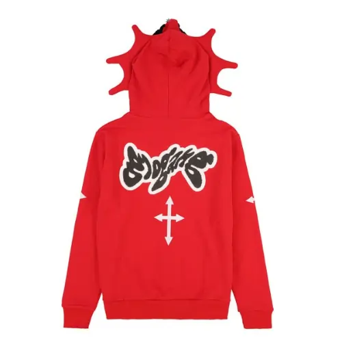 Red Glo Man Full Zip Hoodie